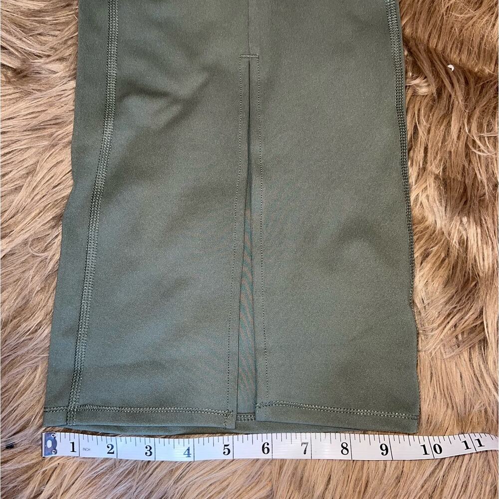 New Yogalicious Hi-Rise Lux Mia Split Flare Pant Agave Green size L - Picture 8 of 9